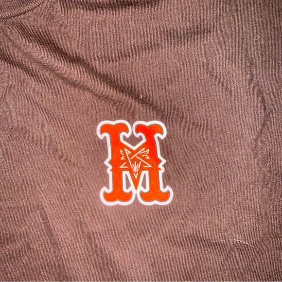 HUF Brown and Orange Thrasher HUF Worldwide Men’s T Shirt Size M - Picture 4 of 4